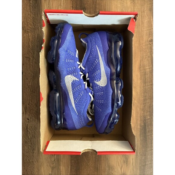 Nike Size 12.5 Air Vapormax 2023 Flyknit Light Ultramarine Platinum DV1678-500 - Picture 8 of 9